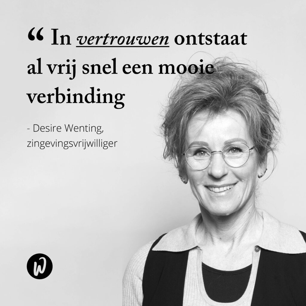 Zingevingsvrijwilligster Desire